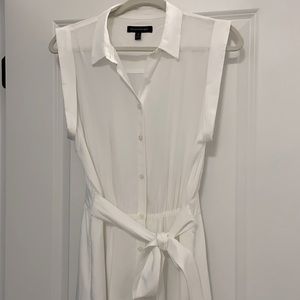 Banana Republic White Shirt MIDI Dress